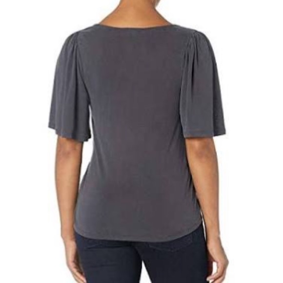 LUCKY BRAND SOLID SAND WASH WRAP TOP SM - Picture 4 of 6